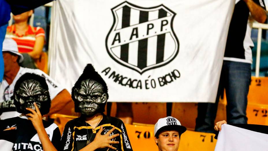 Torcida da Ponte Preta antes da primeira partida da final da Copa Sul-Americana 2013, contra o Lanús, no Pacaembu