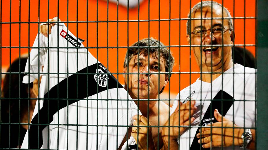 Torcida da Ponte Preta antes da primeira partida da final da Copa Sul-Americana 2013, contra o Lanús, no Pacaembu