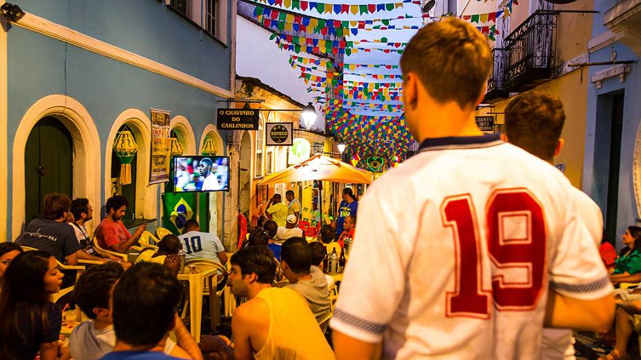 Clima de Copa no Pelourinho em Salvador (BA)