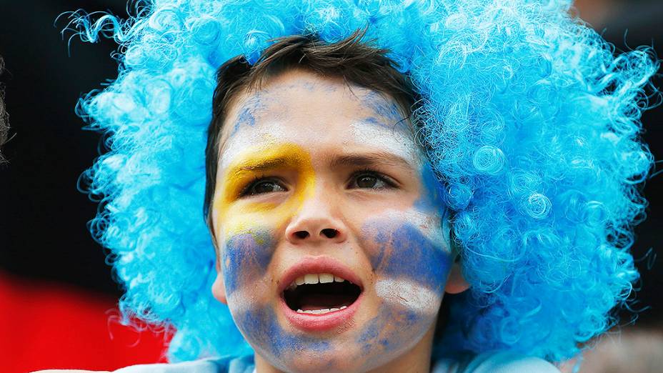 Torcida do Uruguai na partida contra a Itália, na Arena das Dunas, em Natal