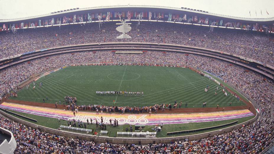 O jogo de abertura da Copa do Mundo de 1986, no México