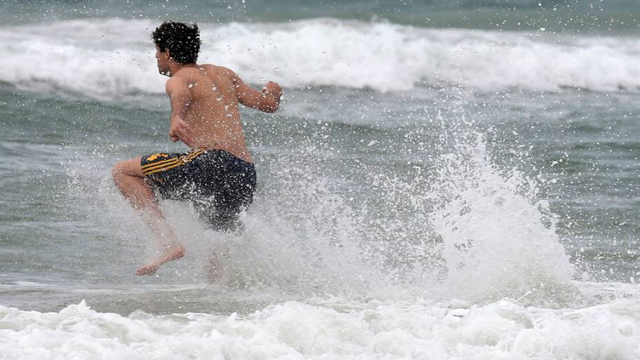 Jogador Javi Martínez da Espanha na Praia do Futuro, em Fortaleza