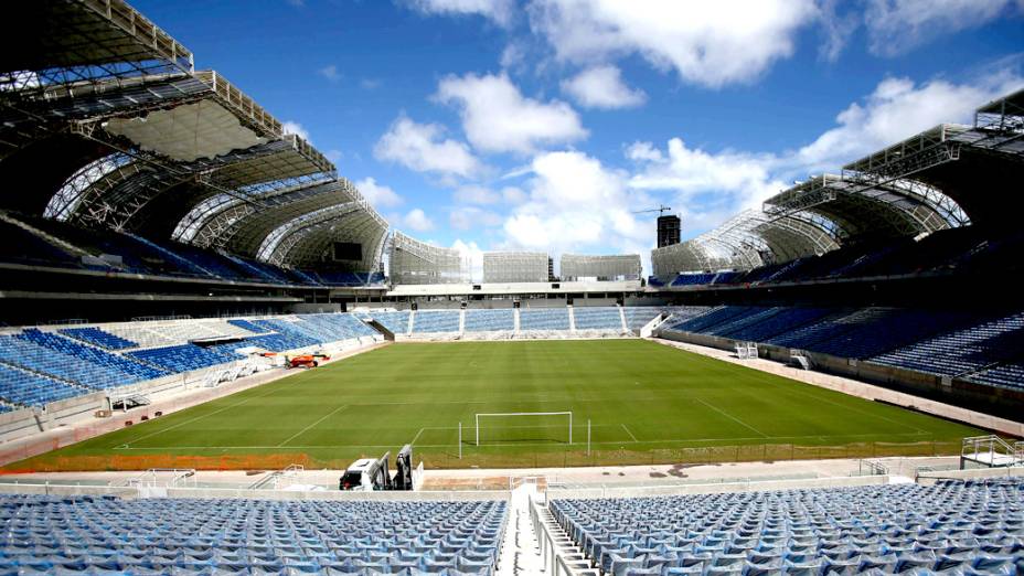 Vista interna da Arena das Dunas, em Natal