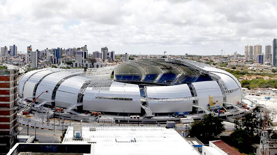 Vista externa da Arena das Dunas, em Natal