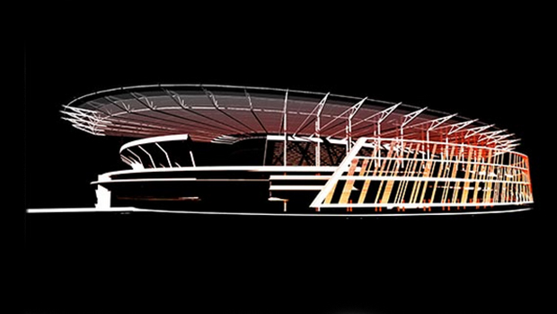 Projeto do novo estádio da Roma inspirado no Coliseu