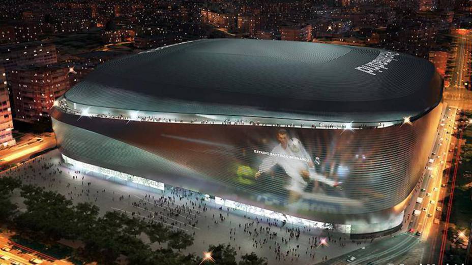 O estádio do Real Madrid passará a ter um centro comercial completo, com shopping center, centro de convenções e até hotel