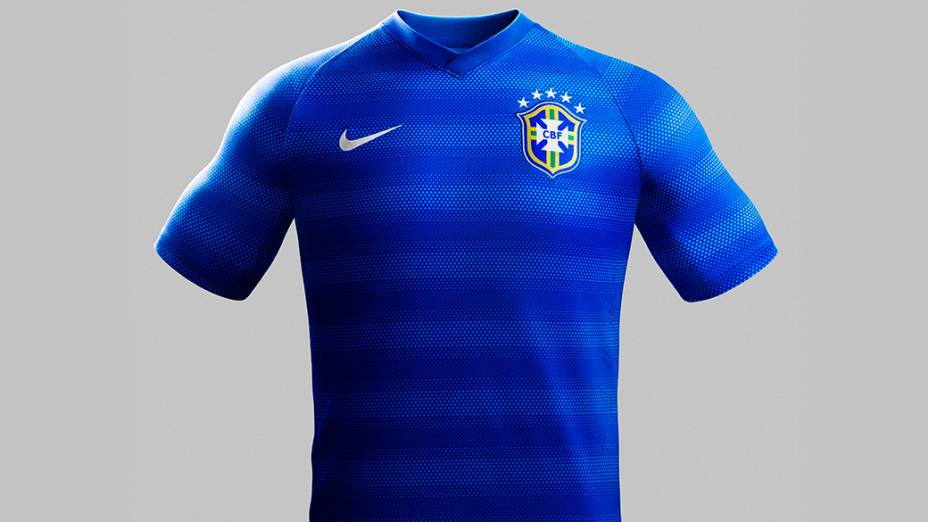 Seleção estreia nova camisa azul, com faixas, no 2º tempo - Placar