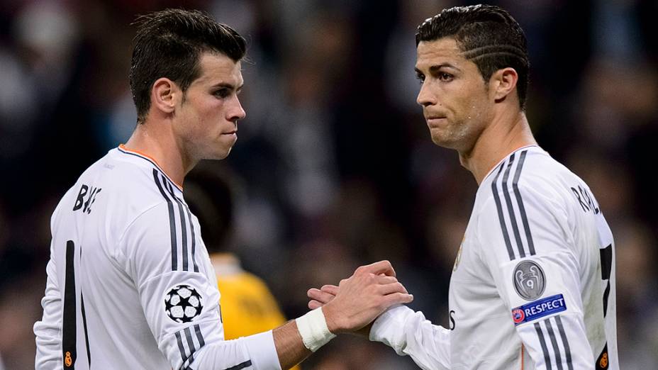 Gareth Bale e Cristiano Ronaldo durante partida contra a Juventus válida pela Liga dos Campeões