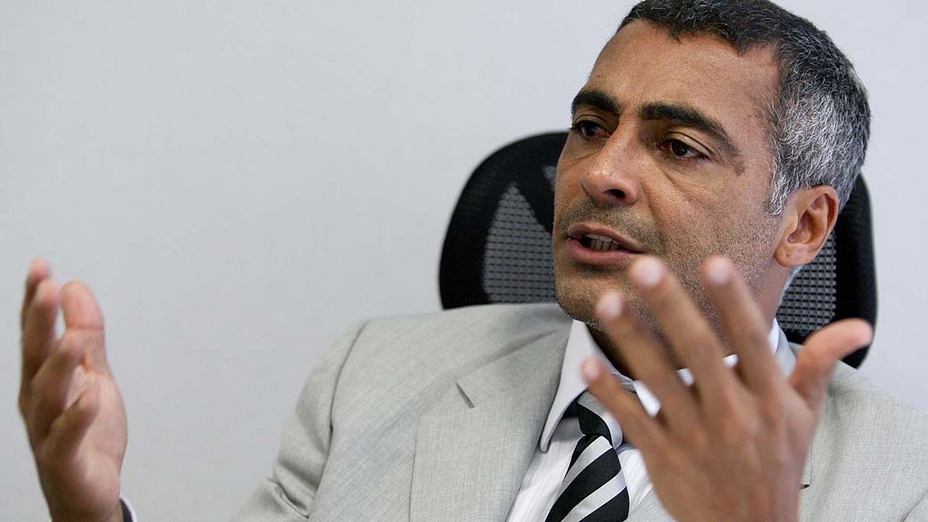 Deputado Romário (PSB-RJ), em seu gabinete, na Câmara dos Deputados em Brasília