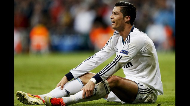 Cristiano Ronaldo durante a partida contra o Borussia, pelas semifinais da Liga dos Campeões