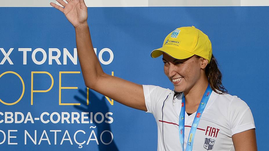 Campeã mundial da prova de 10 km, Poliana Okimoto venceu o prêmio Brasil Olímpico em 2013 na categoria feminina