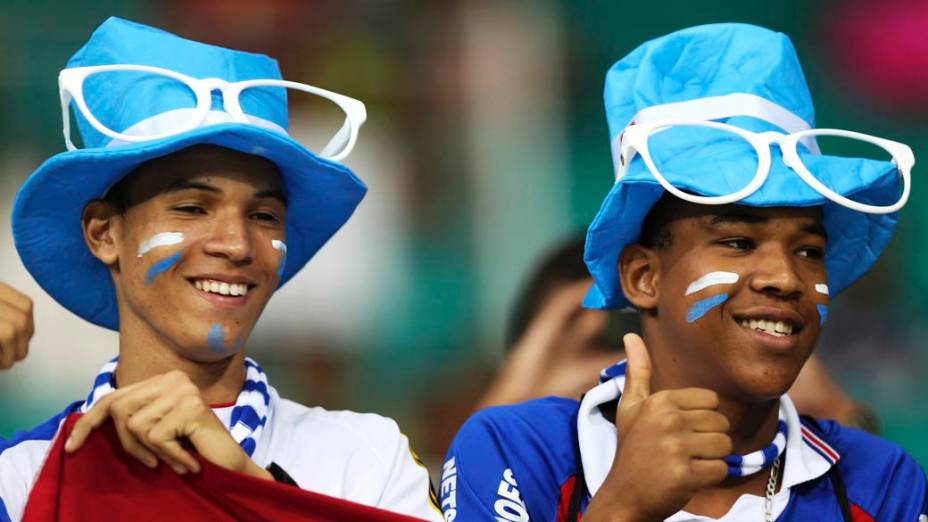 Torcida baiana durante partida entre Nigéria e Uruguai em partida válida pela Copa das Confederações nesta quinta-feira (20), em Salvador