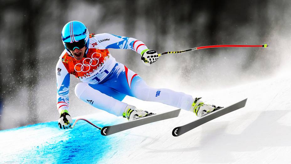 O austríaco Matthias Mayer, de apenas 23 anos, conquistou neste domingo (09) a medalha de ouro na prova de Downhill dos Jogos Olímpicos de Inverno de Sochi-2014