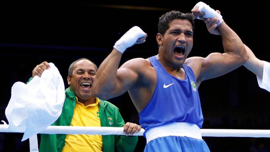 O boxeador Yamaguchi Falcão Florentino conquistou a medalha de bronze da categoria até 81kg