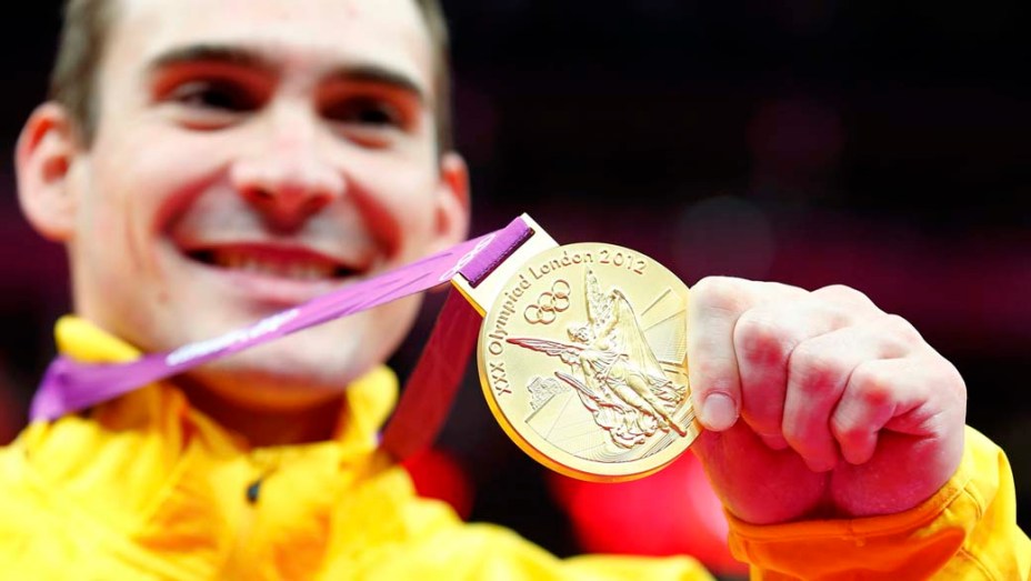 Arthur Zanetti medalha de ouro nos Jogos Olímpicos de Londres, em 06/08/2012