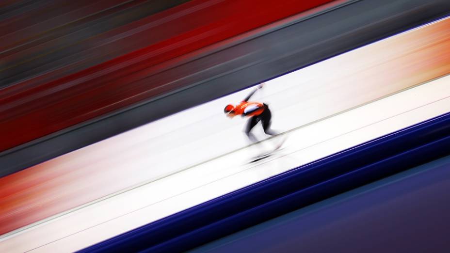 Carien Kleibeuker, na prova feminina dos 5.000m