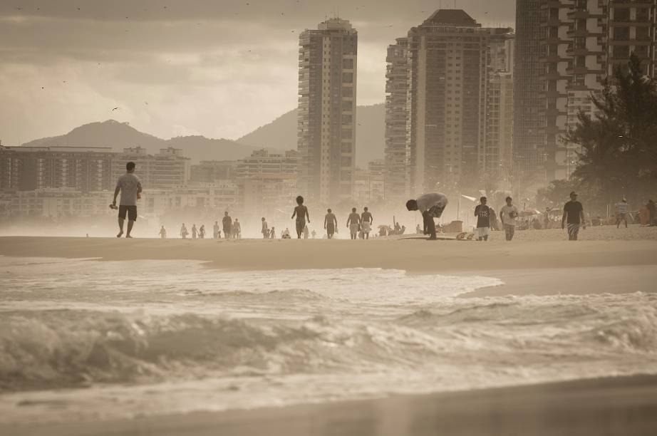Praia da Barra da Tijuca durante o Billabong Pro Rio 2014