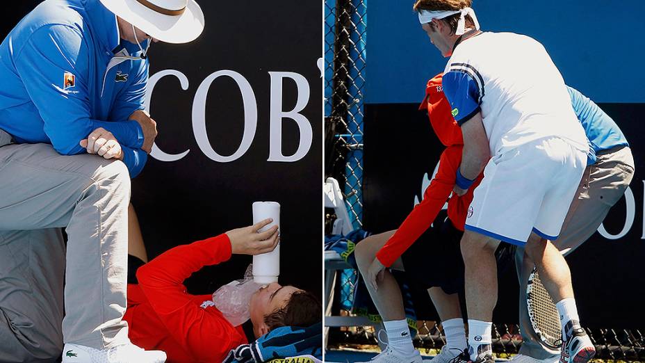 Um pegador de bolas desmaiou durante a partida entre o canadense Milos Raonic e o espanhol Daniel Gimeno-Traver