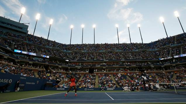 Victoria Azarenka e Serena Williams fazem a final do US Open, no Arthur Ashe Stadium, em Nova York
