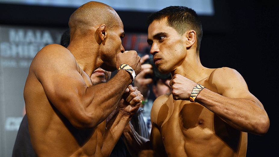 A pesagem do UFC em Barueri: Iliarde Santos x Chris Cariaso