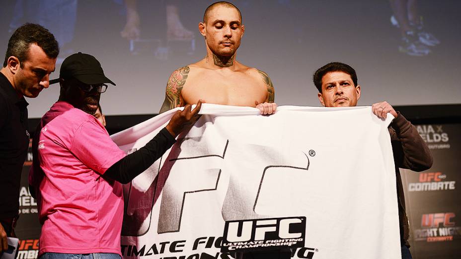 A pesagem do UFC em Barueri: Thiago Silva não atingiu o peso necessário para a luta