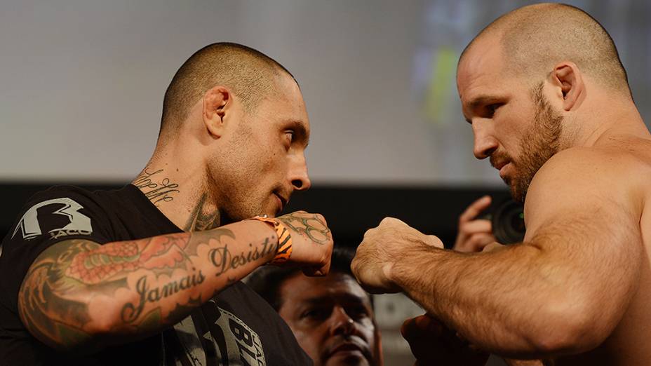 A pesagem do UFC em Barueri: Thiago Silva x Matt Hamill 