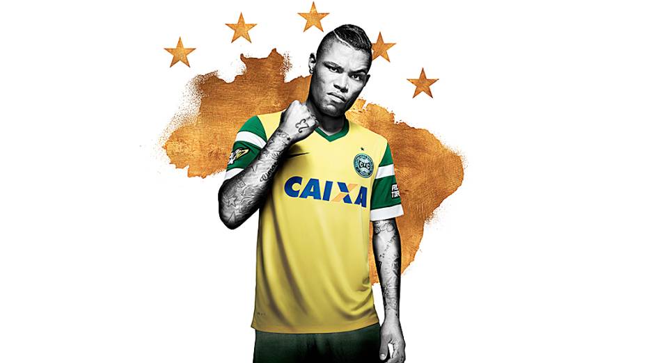 Camisa amarela do Coritiba em homenagem à seleção brasileira