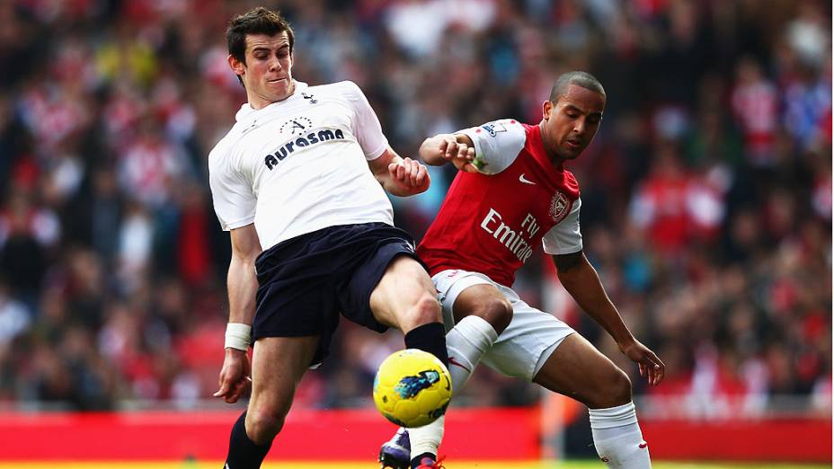 Gareth Bale jogador do Tottenham durante partida contra o Arsenal