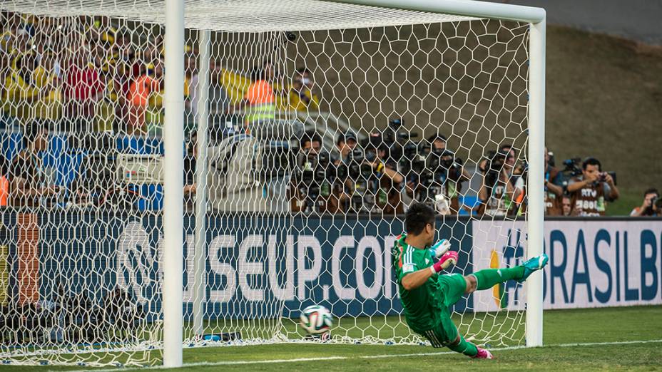 Cuadrado abre o placar para a com gol de pênatl Colômbia contra o Japão