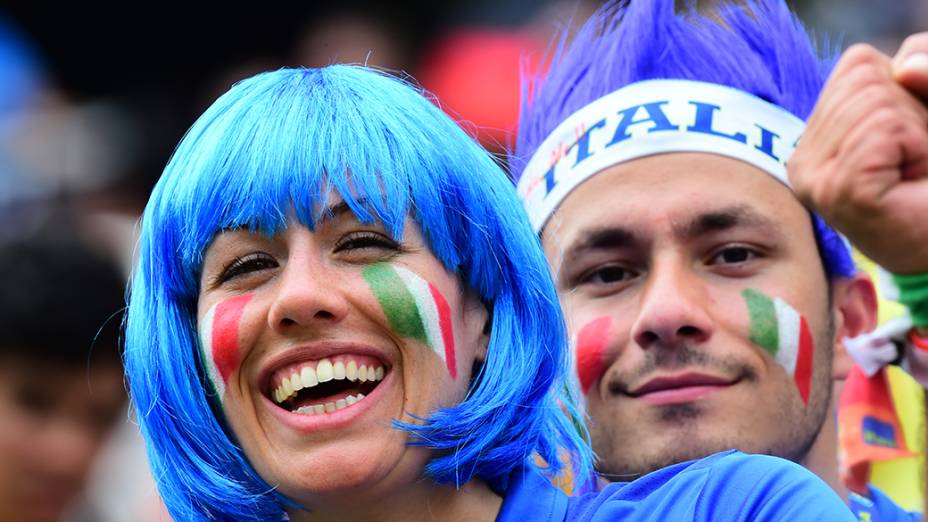 Torcedores na partida contra o Uruguai, em Natal