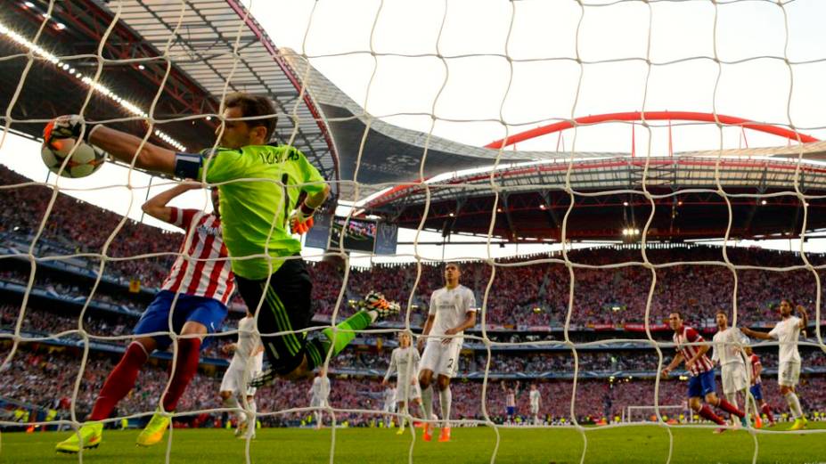 A final da Liga dos Campeões, entre Real Madrid e Atlético de Madri, no Estádio da Luz, em Lisboa