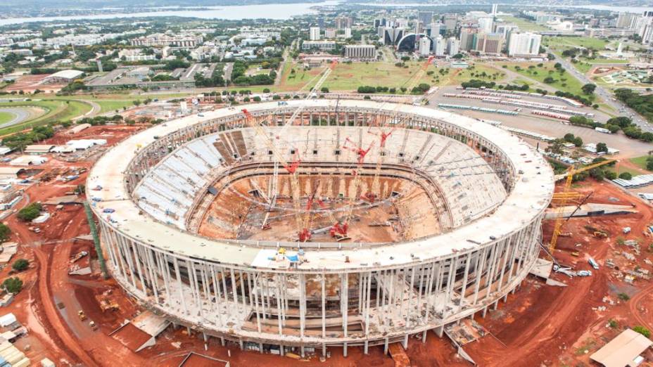 O Estádio Nacional Mané Garrincha, em Brasília, em janeiro de 2013