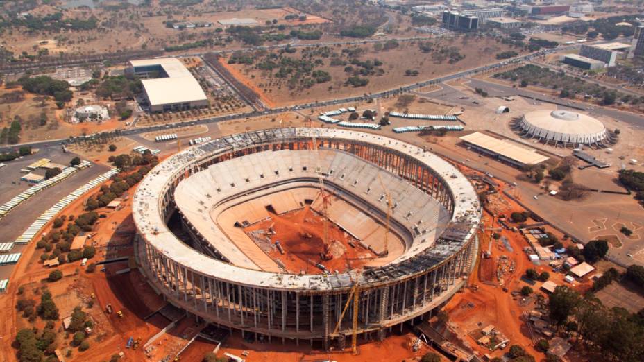Estádio Mané Garrincha em Brasília, setembro de 2012
