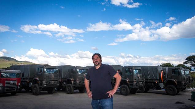 Marcos Balbinot, da montadora de caminhões BMB, na cidade de Porto Real (RJ)