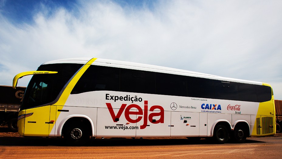 Expedição Veja. Na foto obras de duplicação da BR 364 na região de Juscimeira (MT)