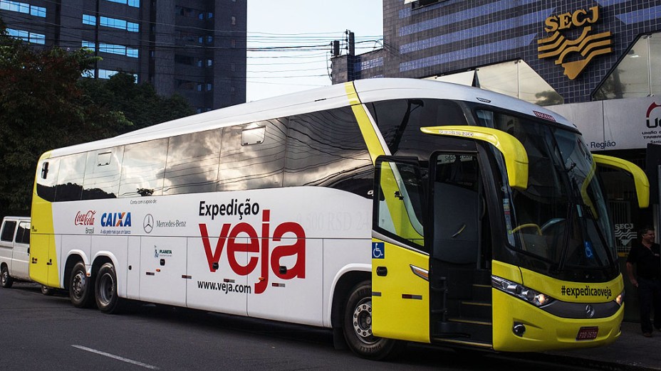 Expedição Veja pelo Brasil na estrada se despede da cidade de Joinville rumo a Não-Me-Toque (RS)