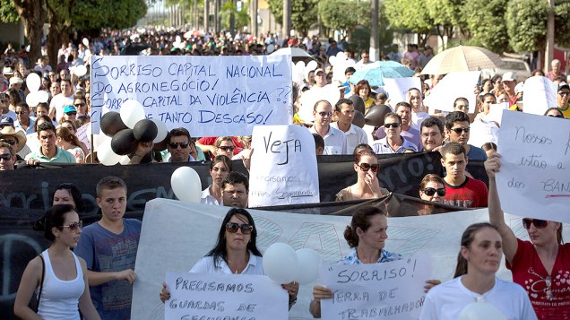 Expedição VEJA acompanha o protesto contra a violência na cidade de Sorriso (MT)
