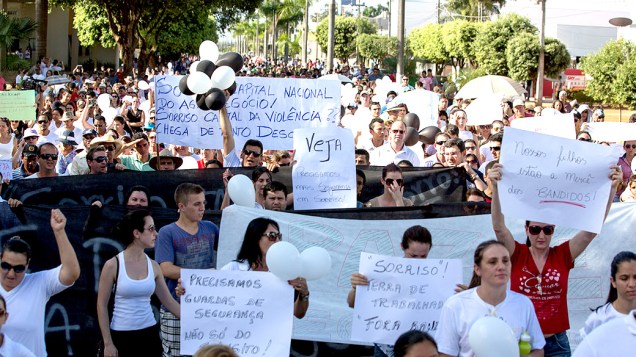 Expedição VEJA acompanha o protesto contra a violência na cidade de Sorriso (MT)