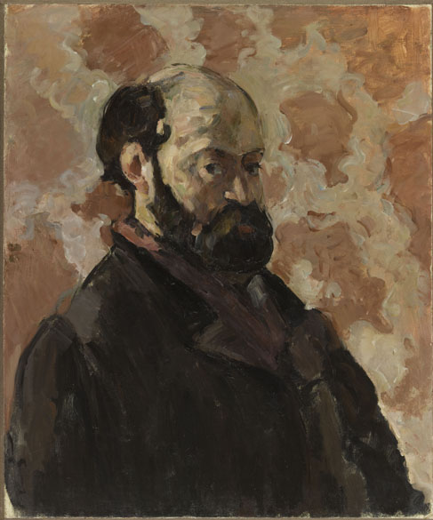 Obra Portrait de l’artiste au fond rose do pintor impressionista Paul Cézanne