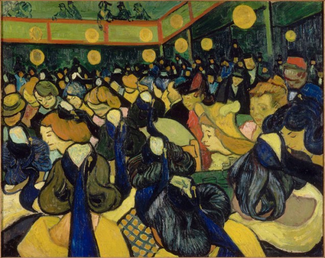 Obra La salle de danse à Arles do pintor impressionista Vincent Van Gogh