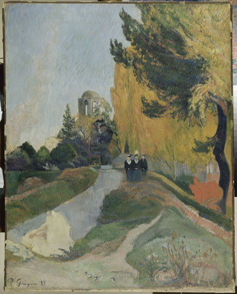 Obra Les Alyscamps do pintor impressionista Paul Gauguin