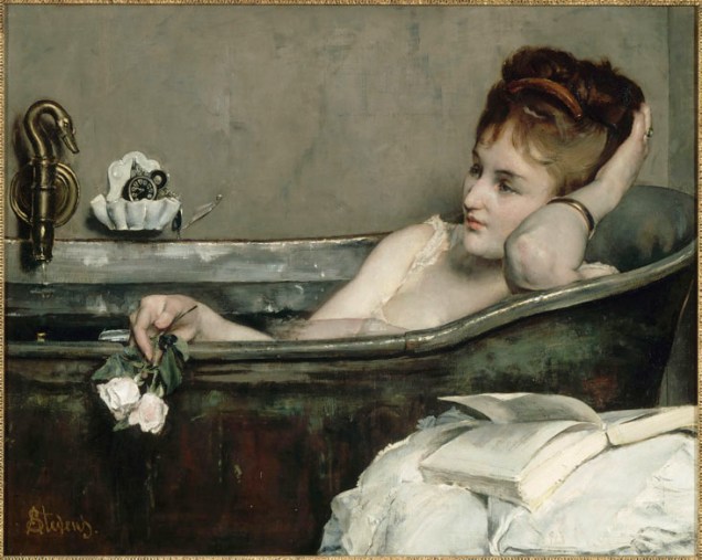 Obra Le Bain do pintor impressionista Alfred Stevens
