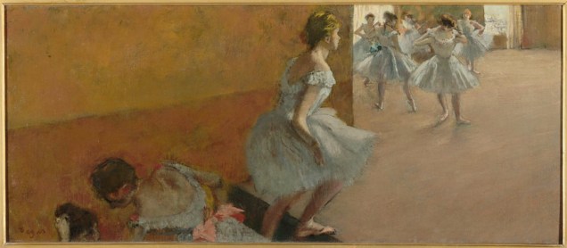 Obra Danseuses montant un escalier do pintor impressionista Edgar Degas