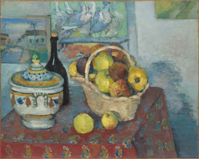 Obra Nature morte à la soupière do pintor impressionista Paul Cézanne
