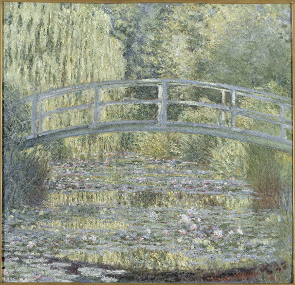 Obra Le bassin aux nymphéas, harmonie verte do pintor impressionista Claude Monet