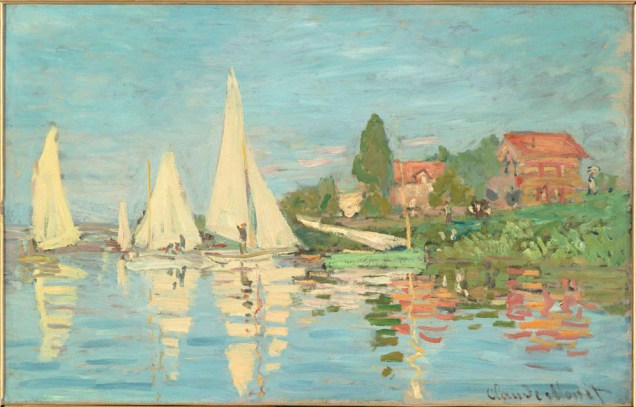 Obra Régates à Argenteuil do pintor impressionista Claude Monet