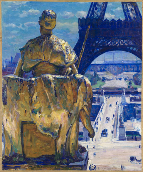 Obra La tour Eiffel do pintor impressionista Louis Welden Hawkins