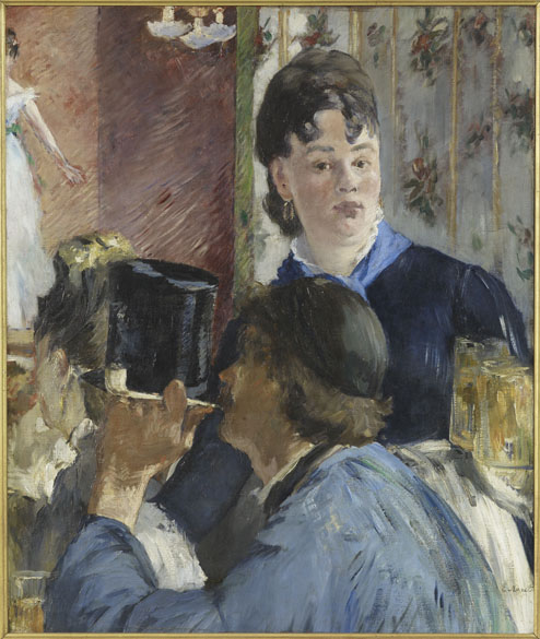Obra La Serveuse de bocks do pintor impressionista Edouard Manet