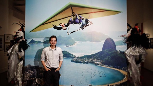 Carlos Saldanha, diretor de Rio, em exposição sobre o filme no Museu Nacional de Belas Artes<br> Carlos Saldanha, diretor de Rio, em exposição sobre o filme no Museu Nacional de Belas Artes<br>