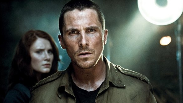 Christian Bale em <em>O Exterminador do Futuro - A Salvação</em>, de 2009